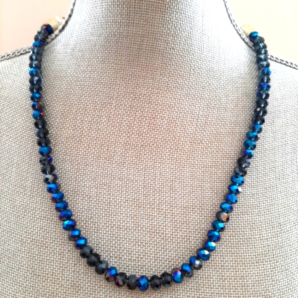 Vintage  Aurora Borealis Swarovski Crystal Necklace
